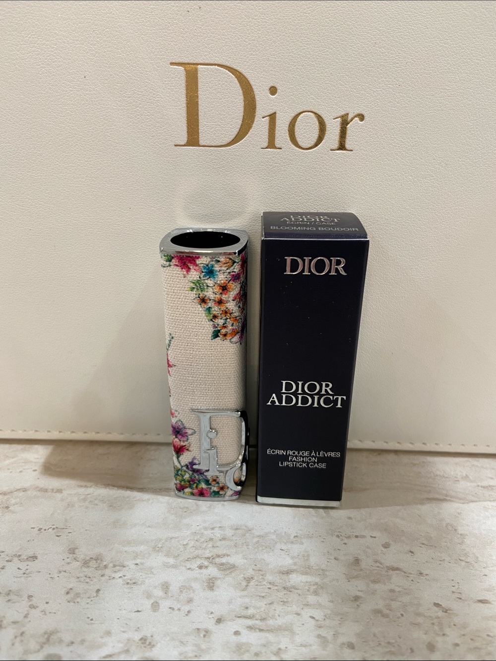 New Dior Floral Cream Lipstick Case with Multicolor Bouquet Limited Edition